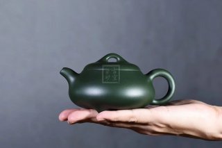 《漢棠石瓢》紫砂壺宜興實(shí)力派名家純手工民國(guó)綠石瓢泡茶壺